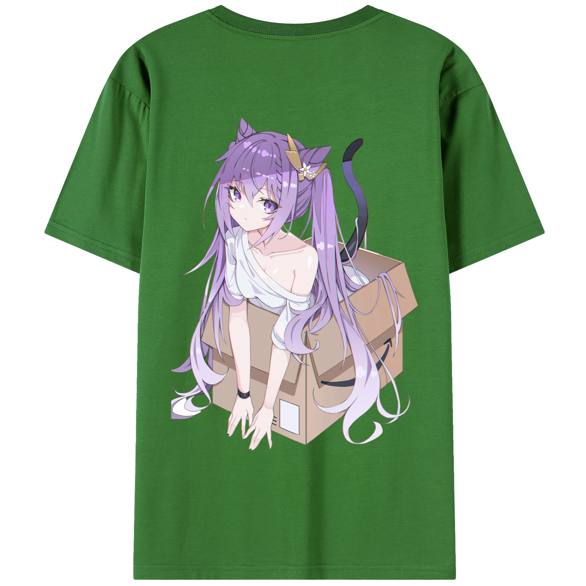 げんし神 刻晴 こくせい genshin Kokusei レディース半袖Tシャツ(バックプリント)